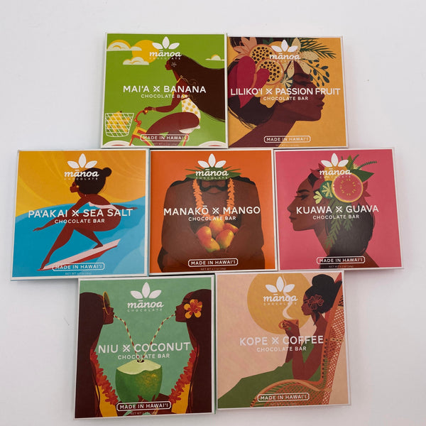Manoa Chocolate Bar Made with Hawaiian Grown Cacao