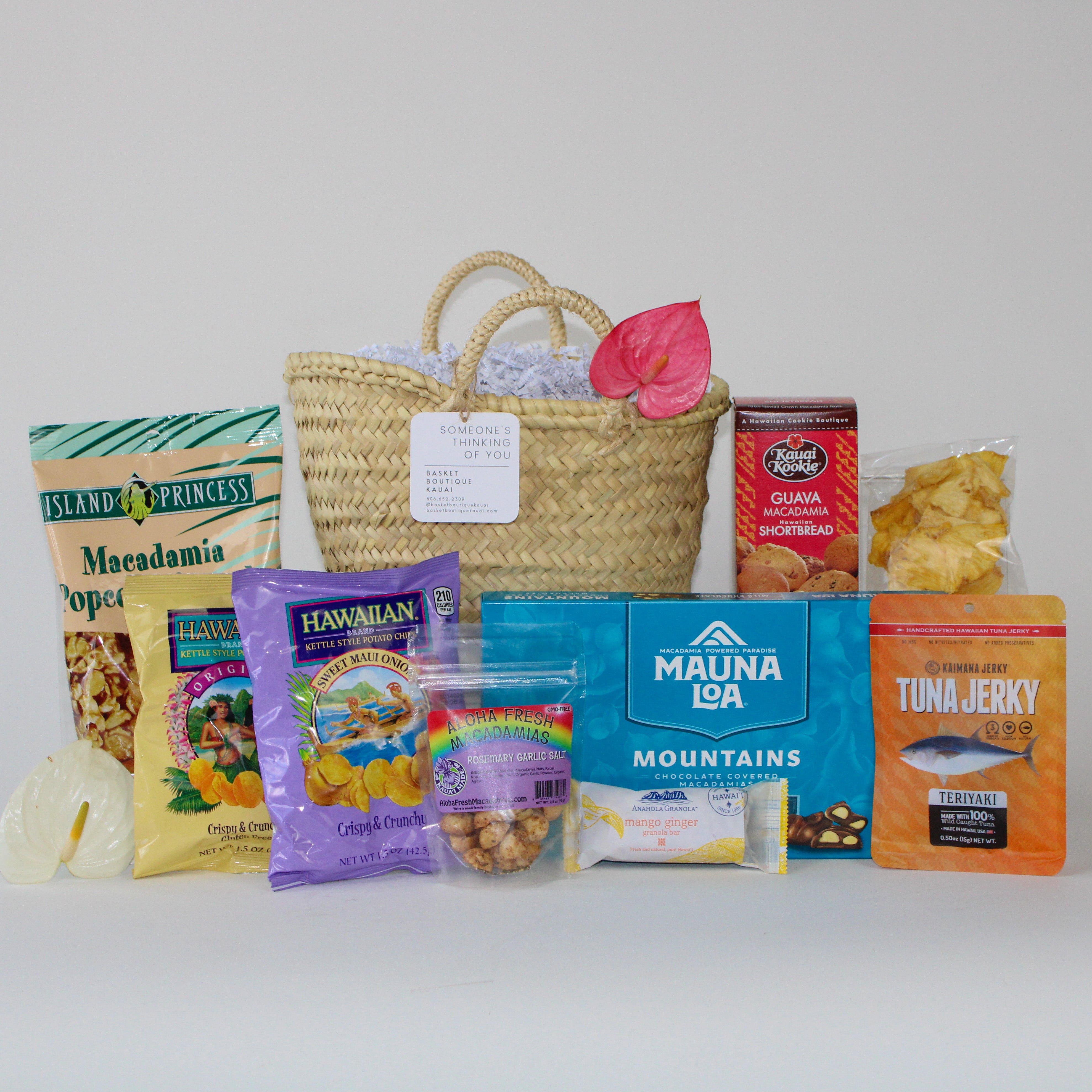 Basket Boutique Kauai Hawaiian Snack Attack Gift Basket